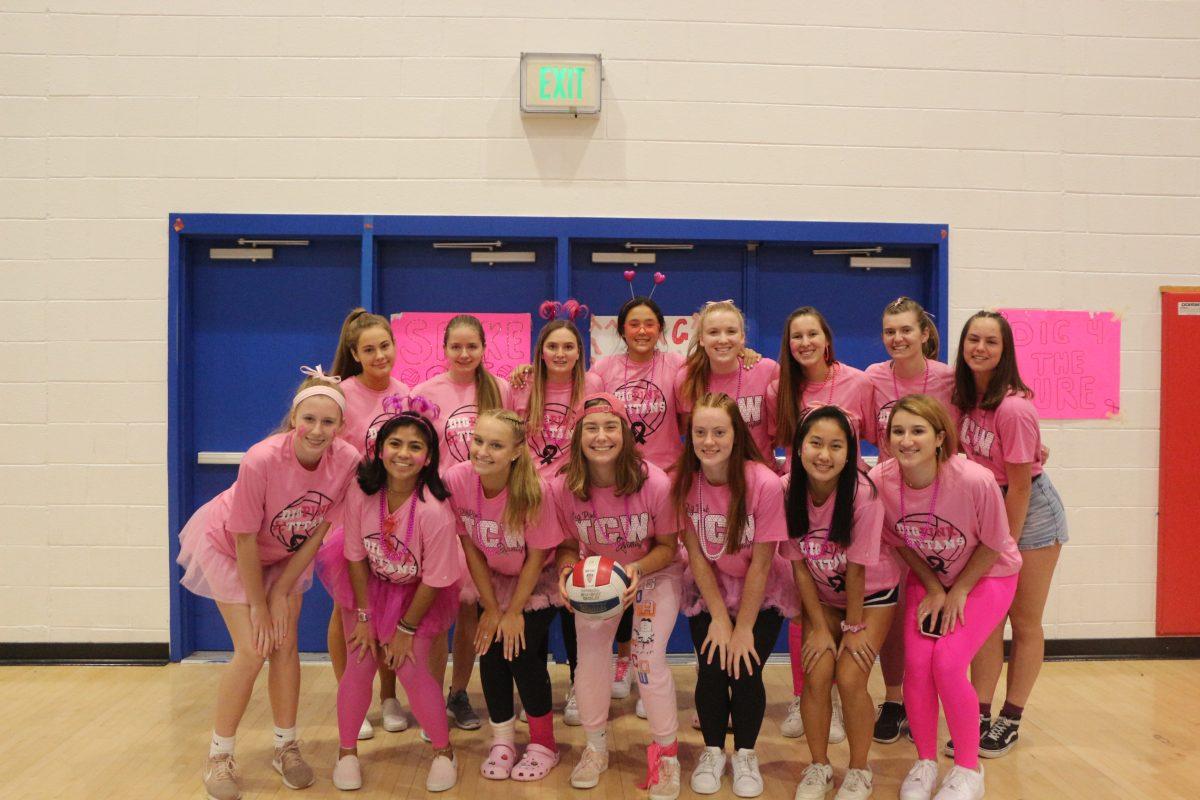 Dig+Pink+Volleyball+Game+Photos
