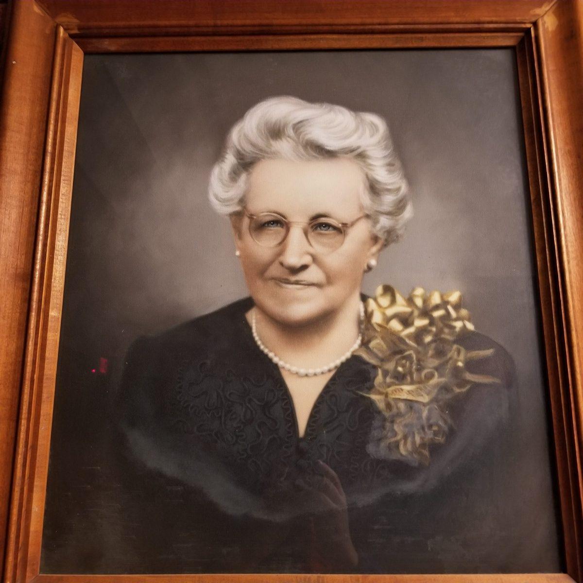 A portrait of Minnie Howard that hangs in the Minne Howard campus lobby. Photo courtesy of Mark Eisenhour.