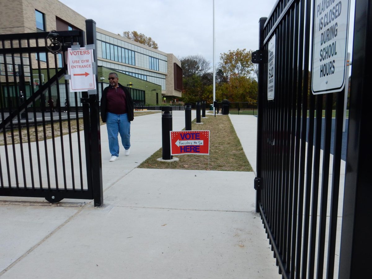 The new Douglass MacArthur Elementary School building opened in Aug. 2023. This year, the new building was used as a poll site for the first time.