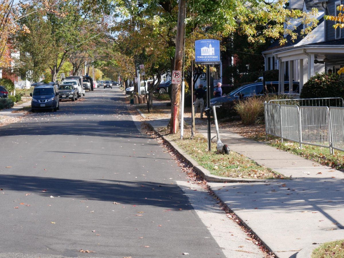 The scene outside of candidate for vice president JD Vance's home was quiet.