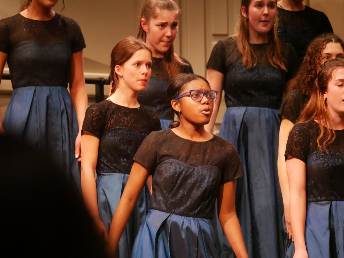 Arianna Singleton sings with passion in the Colore Dolce, or women's choir, performance of "I Want To Die While You Love Me."