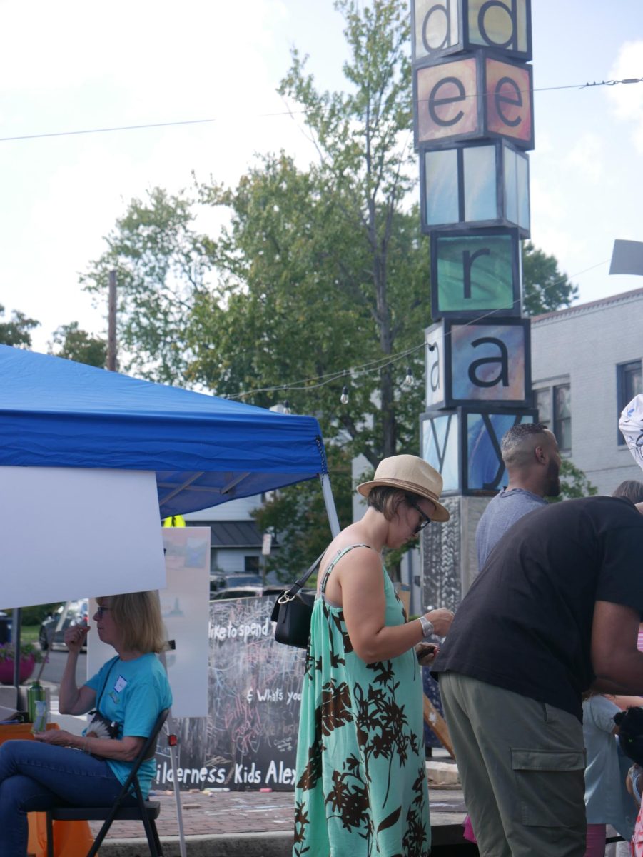The Del Ray sign at Pat Miller square. 