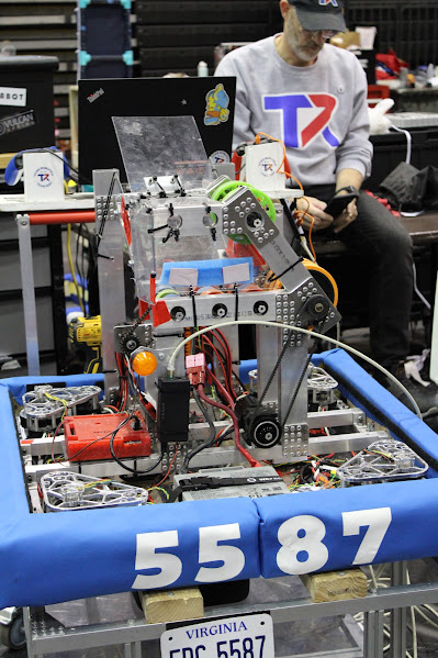 The Titan’s newly built robot, Glorp, is replacing Percy, one of the team’s two robots last year. Members spent hours deconstructing Percy to use the parts needed to build and design their new robot. This name was chosen by the team members after a nearly unanimous team vote! 