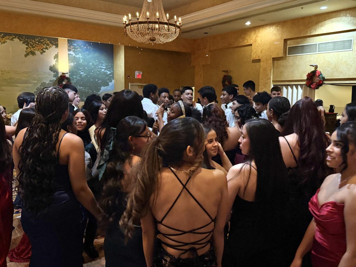 JROTC members conclude the ceremony with an informal dance in the center of the ballroom at the Patton Hall Community Club. With a live DJ playing all of their favorite music. 