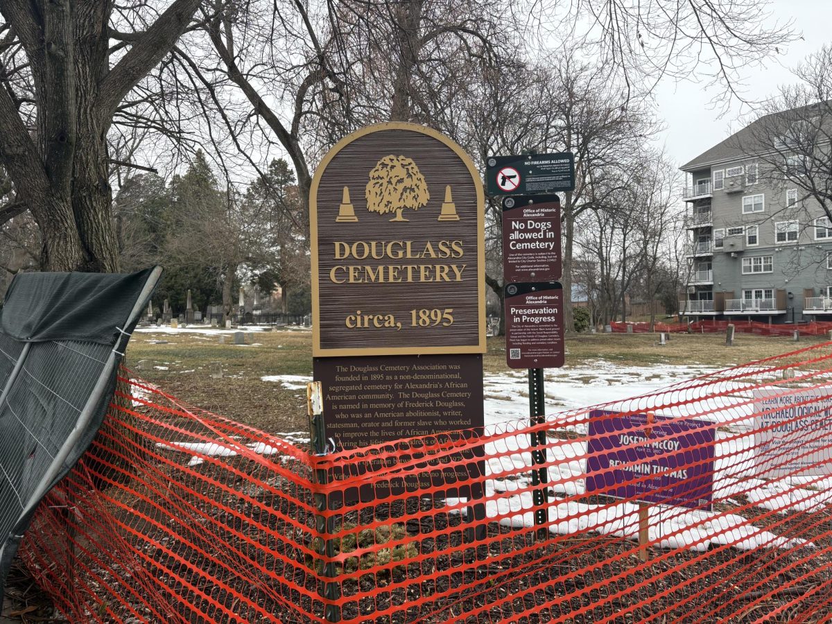 The Douglass Memorial Cemetery in Alexandria is experiencing renovations to even the ground in hopes of reducing the impact of flooding.