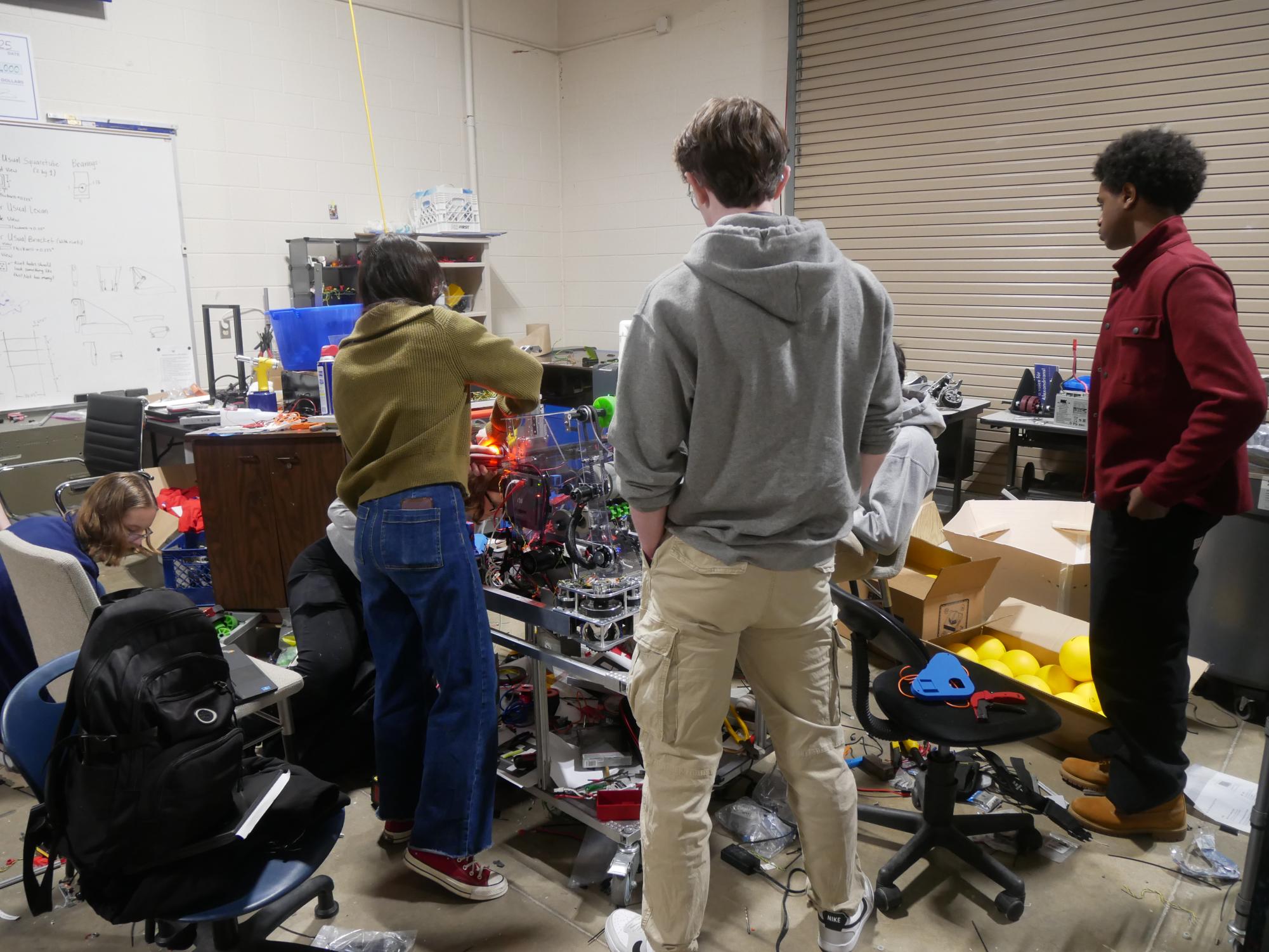 "Right now, we're building a robot on the floor," said Trueblood. "We need more room to operate as a team, because we're limited."
