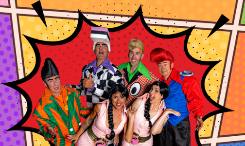 The Denmark-based band Cartoons DK, the pioneer of the Euro-dance technobilly genre./ Graphic by Leo Maucieri